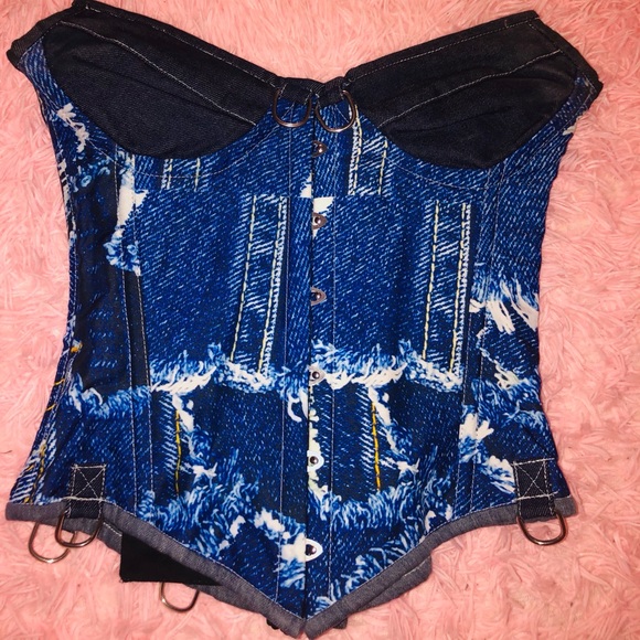 *SOLD ON MERCARI EXCLUSIVE DENIM CORSET - Picture 4 of 7